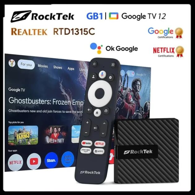 RockTek Box 4K Google TV 2/32GB