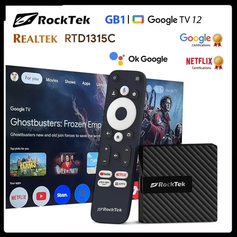 RockTek Box 4K Google TV 2/32GB